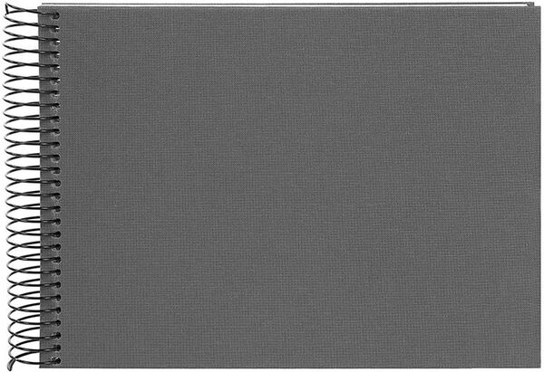 goldbuch Spiralalbum Bella Vista ohne Fenster 24x17 40 weiße Seiten  grau