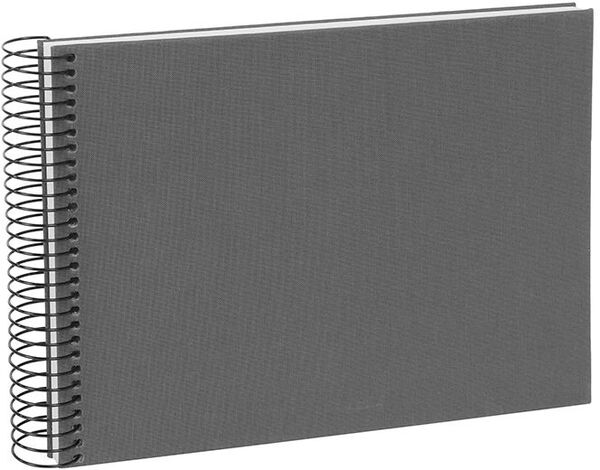 goldbuch Spiralalbum Bella Vista ohne Fenster 24x17 40 weiße Seiten  grau