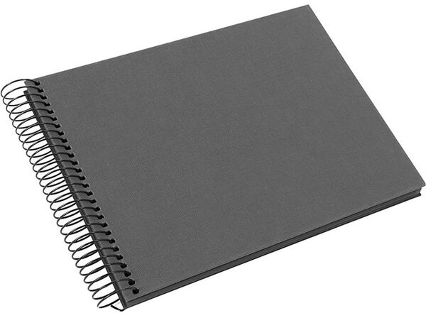 goldbuch Spiralalbum Bella Vista ohne Fenster 24x17 40 schwarze Seiten  grau
