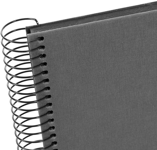 goldbuch Spiralalbum Bella Vista ohne Fenster 24x17 40 schwarze Seiten  grau