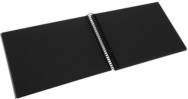 goldbuch Spiralalbum Bella Vista ohne Fenster 24x17 40 schwarze Seiten  grau