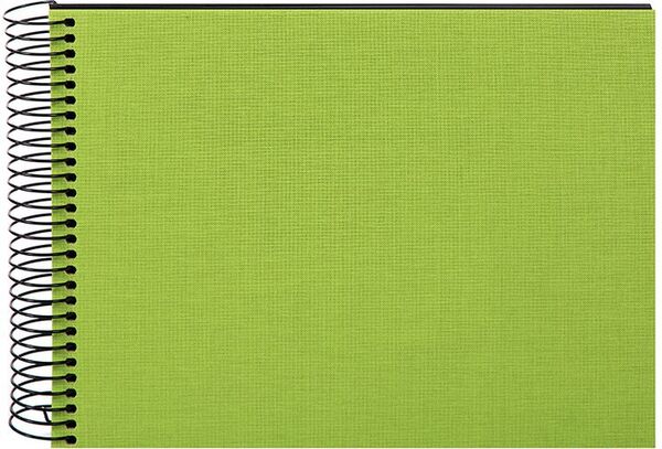 goldbuch Spiralalbum Bella Vista ohne Fenster 24x17 40 schwarze Seiten  grün
