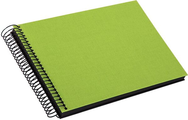 goldbuch Spiralalbum Bella Vista ohne Fenster 24x17 40 schwarze Seiten  grün