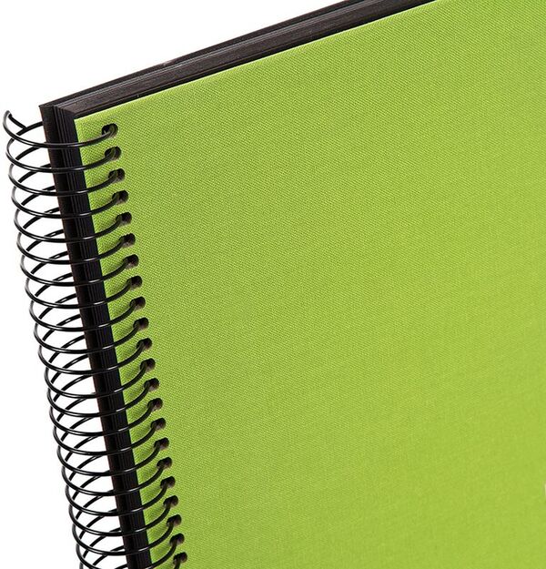 goldbuch Spiralalbum Bella Vista ohne Fenster 24x17 40 schwarze Seiten  grün