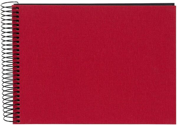 goldbuch Spiralalbum Bella Vista ohne Fenster 24x17 40 schwarze Seiten  rot
