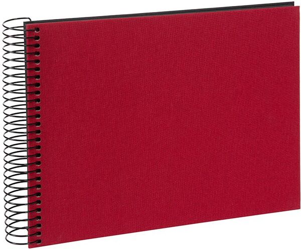 goldbuch Spiralalbum Bella Vista ohne Fenster 24x17 40 schwarze Seiten  rot