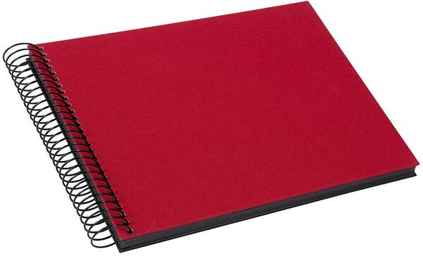goldbuch Spiralalbum Bella Vista ohne Fenster 24x17 40 schwarze Seiten  rot