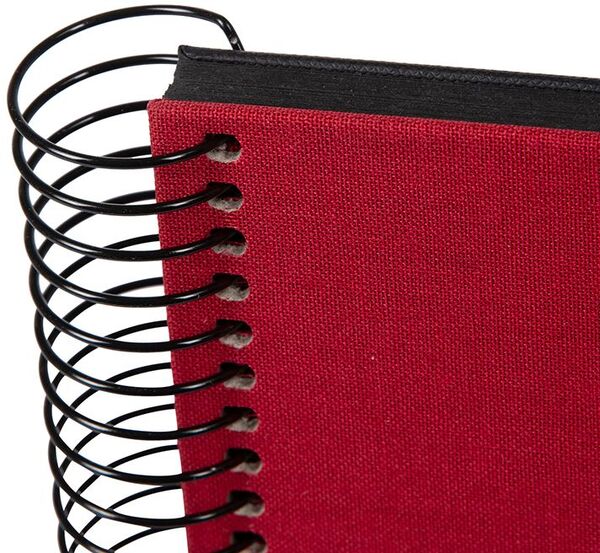goldbuch Spiralalbum Bella Vista ohne Fenster 24x17 40 schwarze Seiten  rot