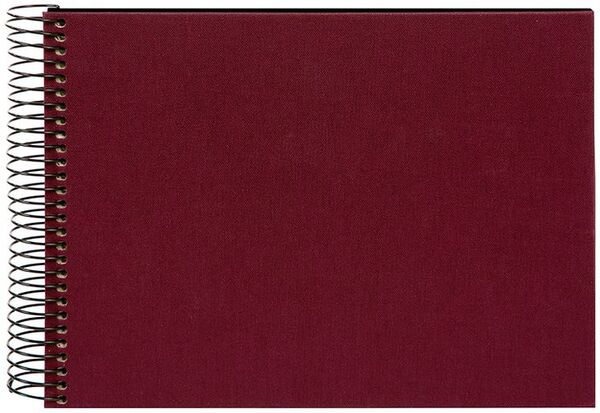 goldbuch Spiralalbum Bella Vista ohne Fenster 24x17 40 schwarze Seiten  bordeaux