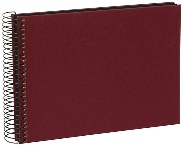 goldbuch Spiralalbum Bella Vista ohne Fenster 24x17 40 schwarze Seiten  bordeaux
