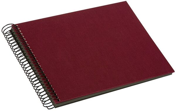 goldbuch Spiralalbum Bella Vista ohne Fenster 24x17 40 schwarze Seiten  bordeaux