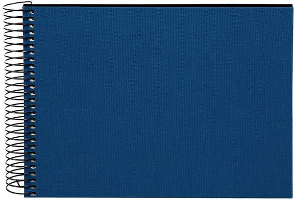 goldbuch Spiralalbum Bella Vista ohne Fenster 24x17 40 schwarze Seiten  blau