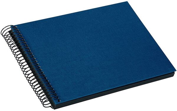 goldbuch Spiralalbum Bella Vista ohne Fenster 24x17 40 schwarze Seiten  blau