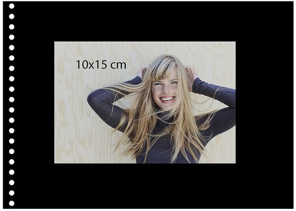 goldbuch Spiralalbum Bella Vista ohne Fenster 24x17 40 schwarze Seiten  blau