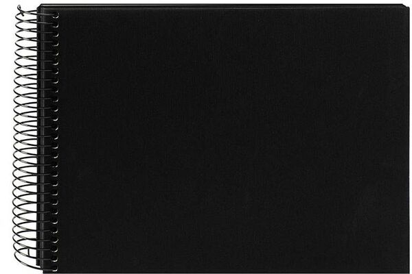 goldbuch Spiralalbum Bella Vista ohne Fenster 24x17 40 schwarze Seiten  schwarz