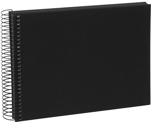 goldbuch Spiralalbum Bella Vista ohne Fenster 24x17 40 schwarze Seiten  schwarz