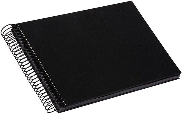 goldbuch Spiralalbum Bella Vista ohne Fenster 24x17 40 schwarze Seiten  schwarz