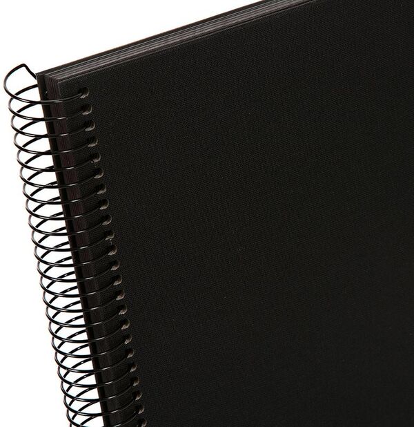 goldbuch Spiralalbum Bella Vista ohne Fenster 24x17 40 schwarze Seiten  schwarz