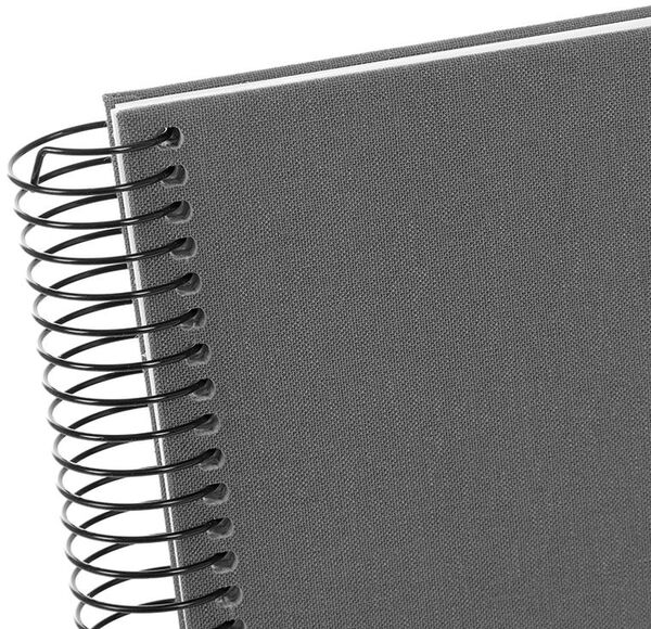 goldbuch Spiralalbum Bella Vista ohne Fenster 35x30 40 weiße Seiten  grau