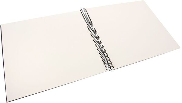 goldbuch Spiralalbum Bella Vista ohne Fenster 35x30 40 weiße Seiten  grau