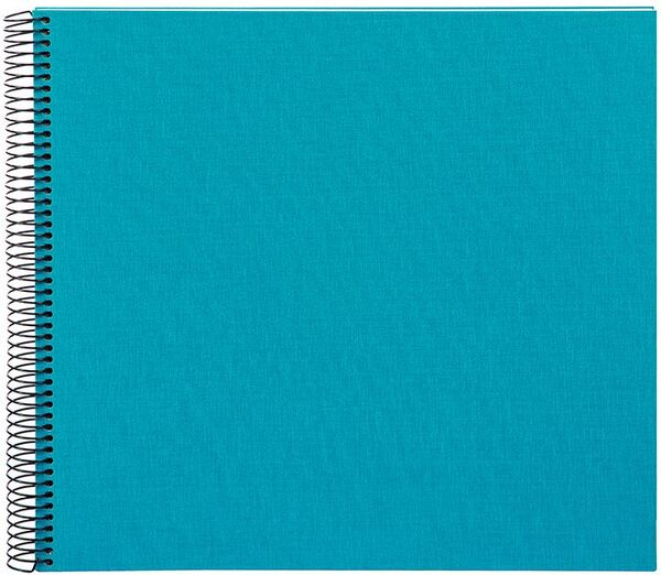 goldbuch Spiralalbum Bella Vista ohne Fenster 35x30 40 weiße Seiten  türkis