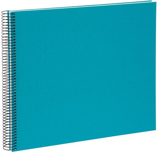 goldbuch Spiralalbum Bella Vista ohne Fenster 35x30 40 weiße Seiten  türkis