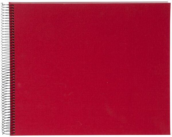goldbuch Spiralalbum Bella Vista ohne Fenster 35x30 40 weiße Seiten  rot