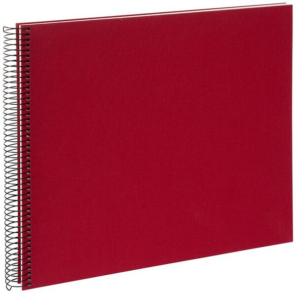 goldbuch Spiralalbum Bella Vista ohne Fenster 35x30 40 weiße Seiten  rot