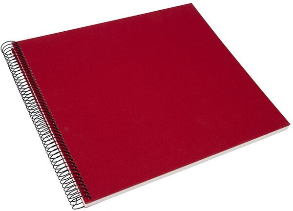 goldbuch Spiralalbum Bella Vista ohne Fenster 35x30 40 weiße Seiten  rot