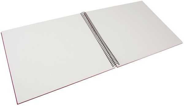 goldbuch Spiralalbum Bella Vista ohne Fenster 35x30 40 weiße Seiten  rot