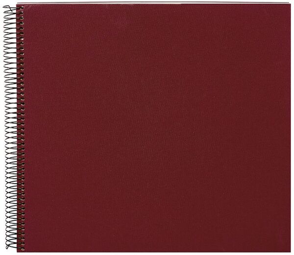 goldbuch Spiralalbum Bella Vista ohne Fenster 35x30 40 weiße Seiten  bordeaux