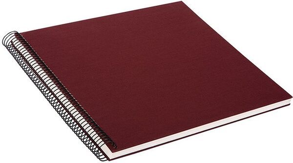 goldbuch Spiralalbum Bella Vista ohne Fenster 35x30 40 weiße Seiten  bordeaux