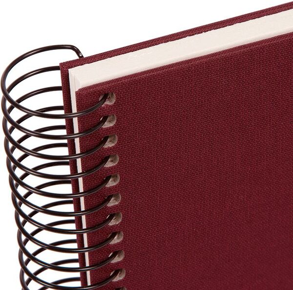 goldbuch Spiralalbum Bella Vista ohne Fenster 35x30 40 weiße Seiten  bordeaux