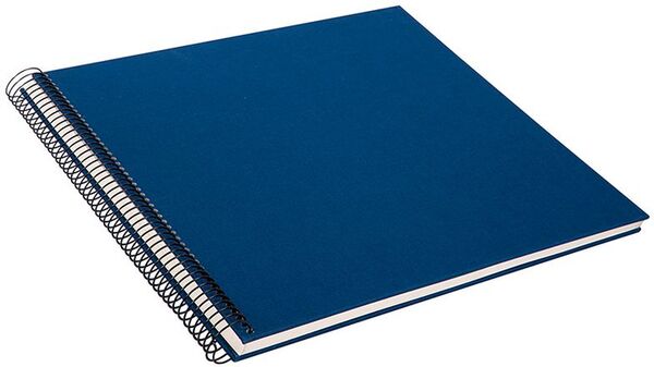 goldbuch Spiralalbum Bella Vista ohne Fenster 35x30 40 weiße Seiten  blau