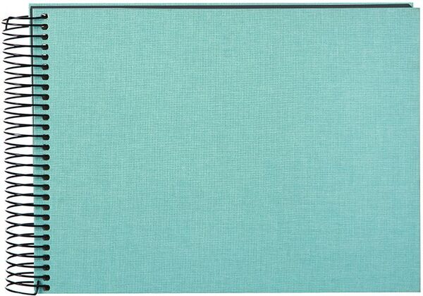 goldbuch Spiralalbum Bella Vista ohne Fenster 24x17 40 schwarze Seiten  aqua