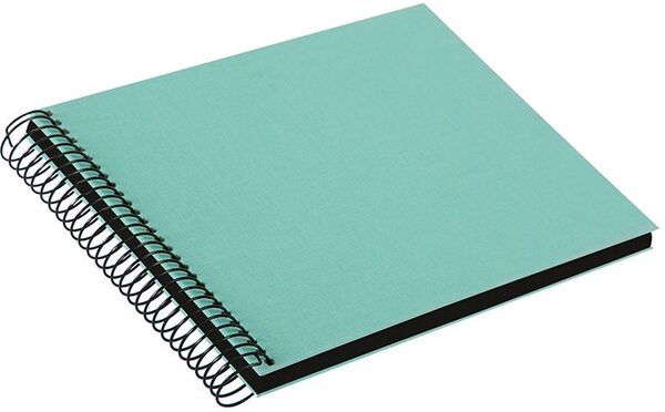 goldbuch Spiralalbum Bella Vista ohne Fenster 24x17 40 schwarze Seiten  aqua