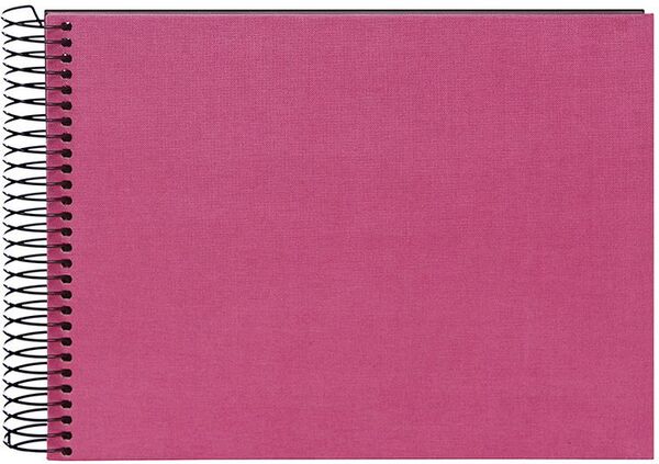 goldbuch Spiralalbum Bella Vista ohne Fenster 24x17 40 schwarze Seiten  fuchsia