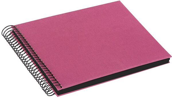 goldbuch Spiralalbum Bella Vista ohne Fenster 24x17 40 schwarze Seiten  fuchsia