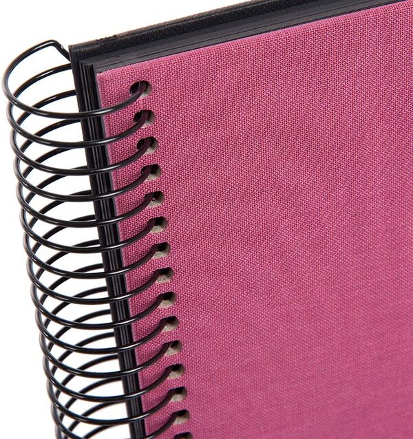 goldbuch Spiralalbum Bella Vista ohne Fenster 24x17 40 schwarze Seiten  fuchsia