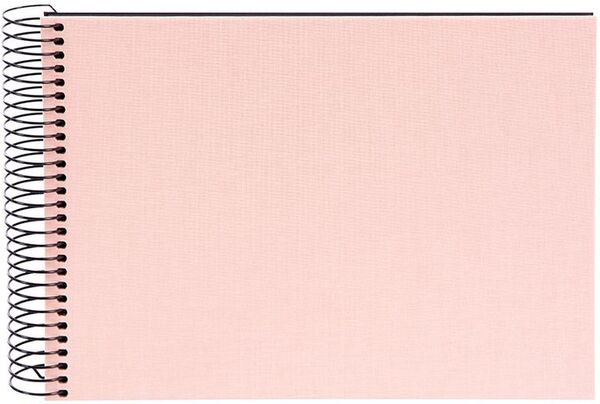 goldbuch Spiralalbum Bella Vista ohne Fenster 24x17 40 schwarze Seiten  rose