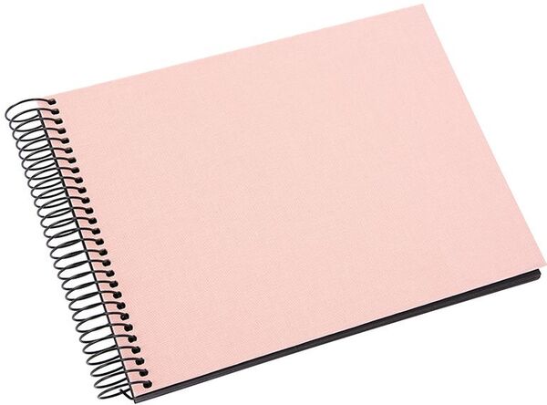 goldbuch Spiralalbum Bella Vista ohne Fenster 24x17 40 schwarze Seiten  rose