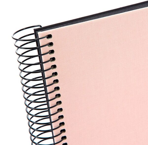 goldbuch Spiralalbum Bella Vista ohne Fenster 24x17 40 schwarze Seiten  rose