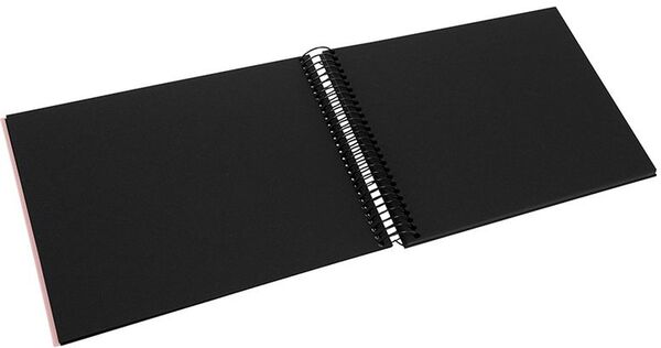 goldbuch Spiralalbum Bella Vista ohne Fenster 24x17 40 schwarze Seiten  rose