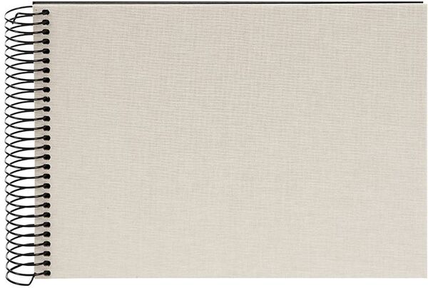 goldbuch Spiralalbum Bella Vista ohne Fenster 24x17 40 schwarze Seiten  sandgrau
