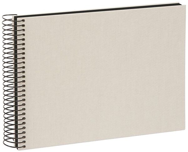 goldbuch Spiralalbum Bella Vista ohne Fenster 24x17 40 schwarze Seiten  sandgrau
