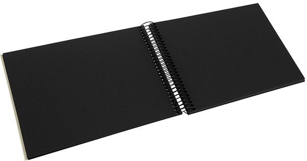 goldbuch Spiralalbum Bella Vista ohne Fenster 24x17 40 schwarze Seiten  sandgrau