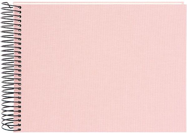 goldbuch Spiralalbum Bella Vista ohne Fenster 24x17 40 weiße Seiten  rose