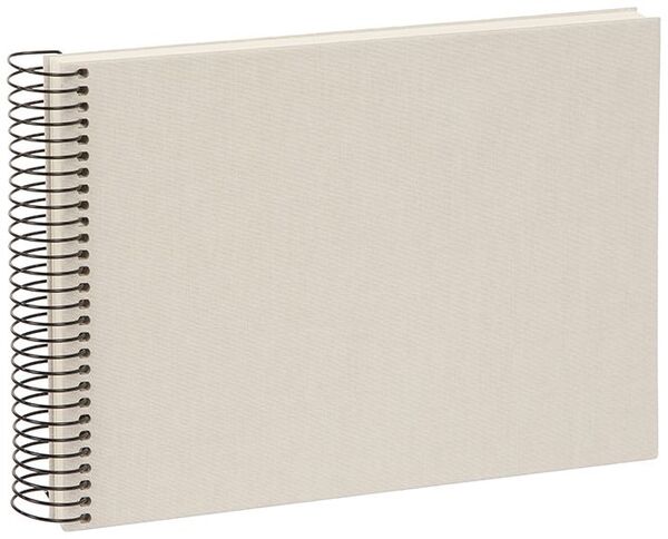 goldbuch Spiralalbum Bella Vista ohne Fenster 24x17 40 weiße Seiten  sandgrau