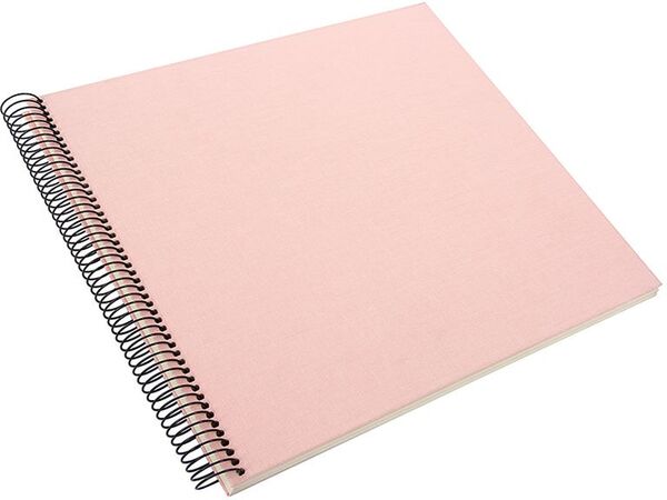goldbuch Spiralalbum Bella Vista ohne Fenster 35x30 40 weiße Seiten  rose