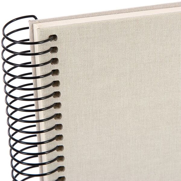 goldbuch Spiralalbum Bella Vista ohne Fenster 35x30 40 weiße Seiten  sandgrau